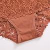 S-XXL Women Mid-Rise Lace Panties Sexy Solid Color Lace Trim Underwear Female Luxury Hollow Out Briefs Cozy Breathable Lingerie