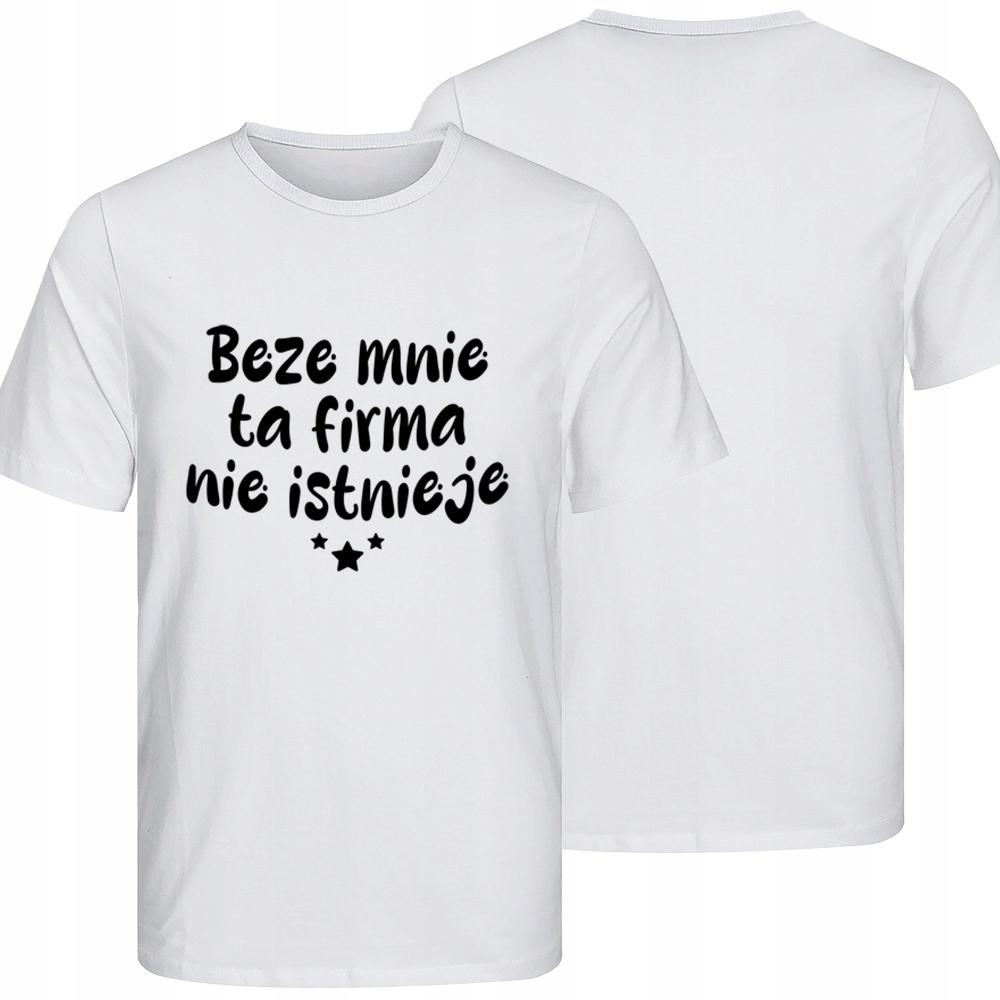 Koszulka biała na prezent dla szefa kierownika brygadzisty śmieszny napis