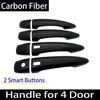 Styling Chrome Gloss Black For Nissan Sentra Sylphy B18    Carbon Fiber Exterior Door Handle Sticker Car Accessories
