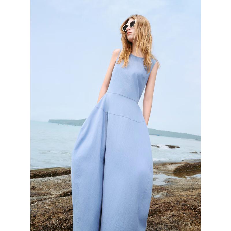 

Sancai Women s 2025 Summer Minimalist Sleeveless Long Dress L
