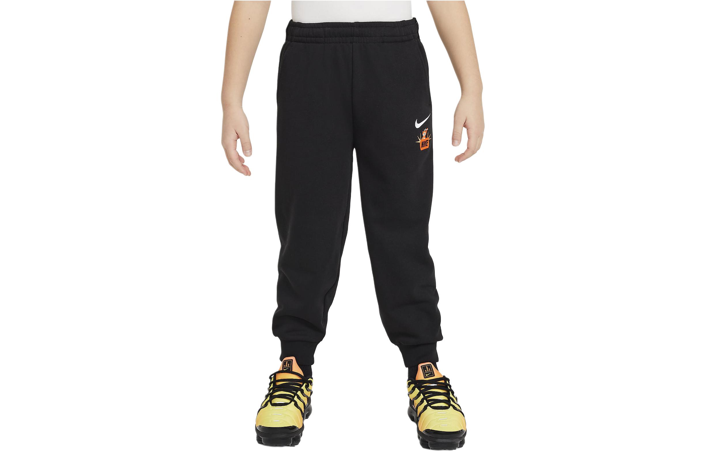 Kids  Nike Knitted Sweatpants Sportswear Icon Fleece Black HF7134-010 4