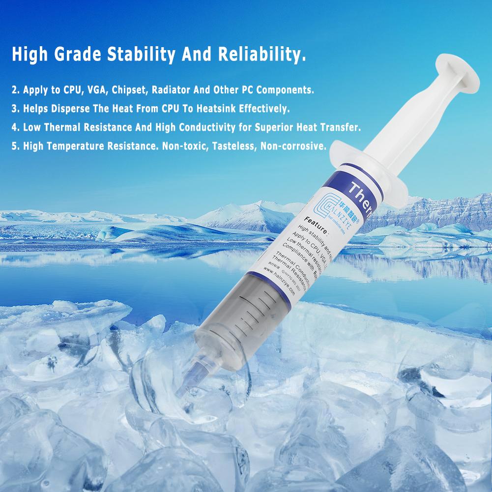 HY510 GPU CPU Thermal Paste, GPU Thermal Conductivity Composite Silicone Grease, CPU Chipset Cooling, CPU Gray Cooler 1-10pcs