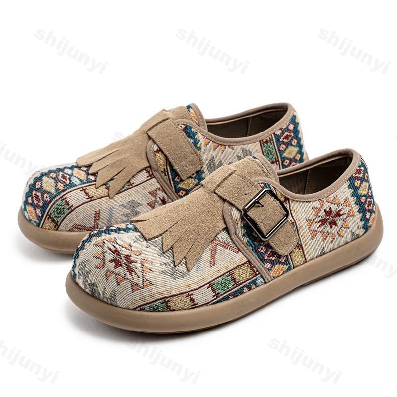 Mode 2025 Herr Casual Loafers Modetrend Tetro Nisch Tjock Sula Casual Platta Skor Slip on Bekväma Lätta canvas Sneakers
