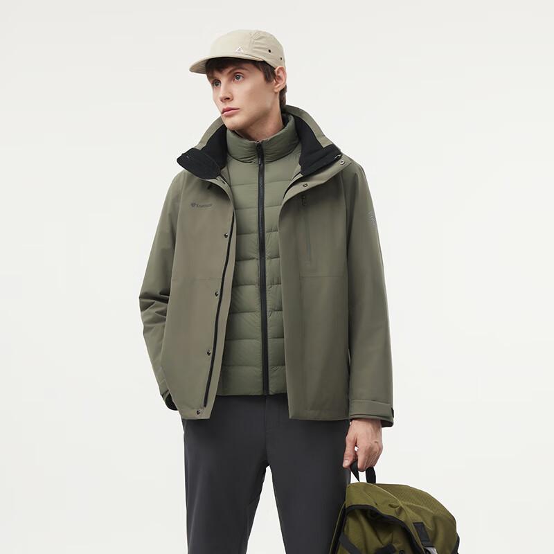 TANBOER Men's Urban Outdoor 3-in-1 Down Jacket 560573A