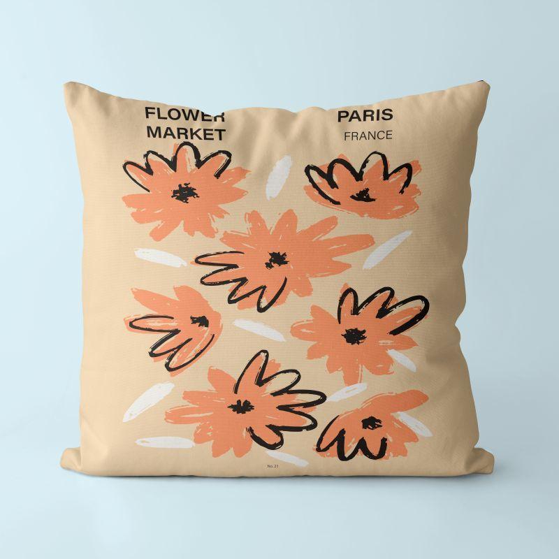 Beautiful Floral Pillow Nordic Cushion Ins Style Living Room Pillow Sofa Cushion Fresh Office Seat Cushion