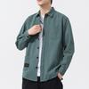 New Spring Solid Color Shirt Wears Men's Fashionable Casual Cotton Shirt
