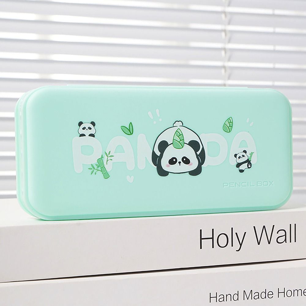 

Waterproof Pencil Case Panda Pen Box Cute Writing Case Student 2 зелений