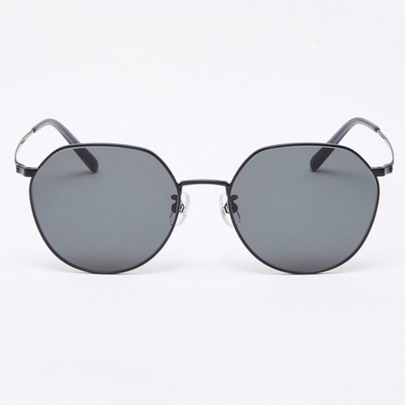 

aloeyewear [Air Titanium] AL2501 0909M Air Titanium Panto Black Sunglasses
