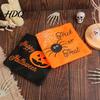 School Activity Pouch Halloween Candy Bag Non-woven Fabric Trick or Treat Tote Bag with Pumpkin Kids Holder Ghost Patterns Large Capacity