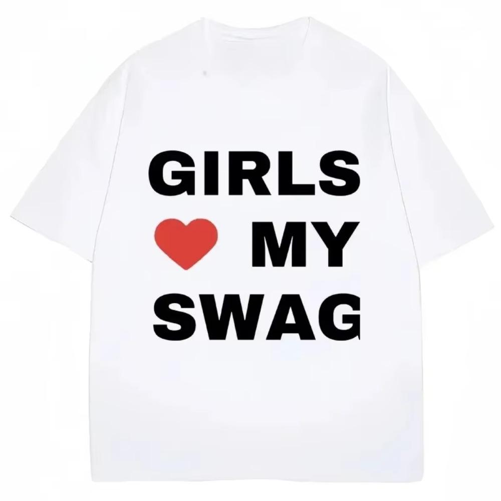 Funny Rapper Chief Keef Girls Love My Swag T Shirt Women Fashion Casual Loose Tshirts Streetwear Comfortable Breathable Cotton