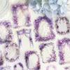 20 Pcs/pack Floral Border Stickers Aesthetic Stick Labels Decorative Diary Album Scrapbooking Material Junk Journal Supplies