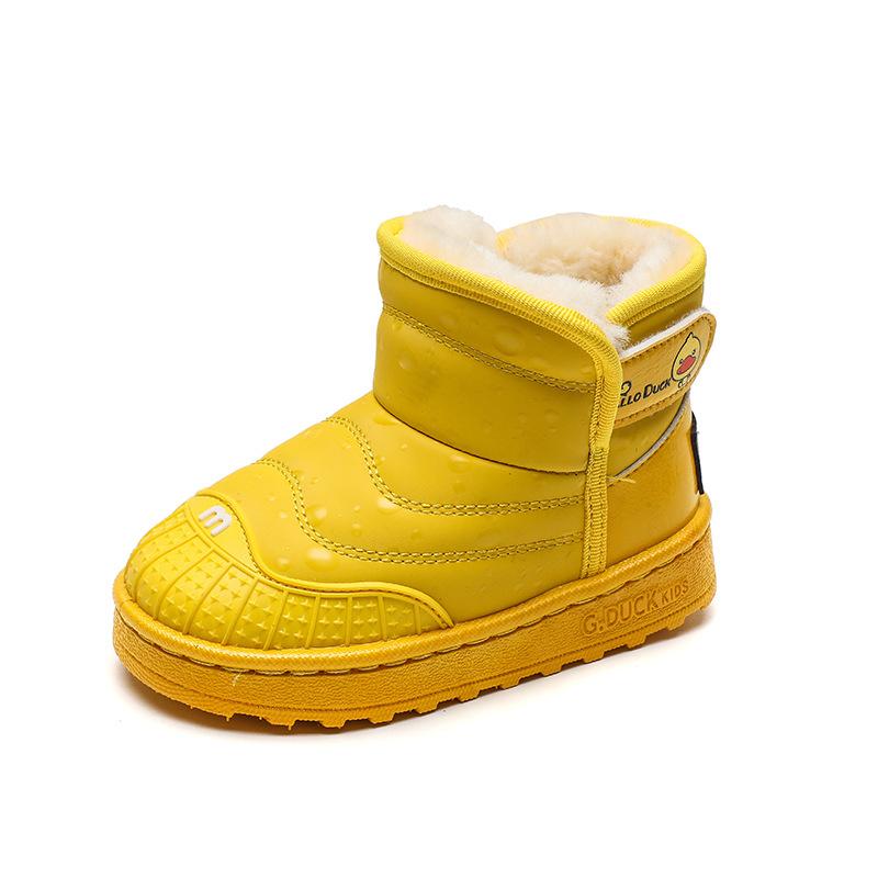 Winter thickened waterproof children's snow boots, fashionable boots for boys and girls