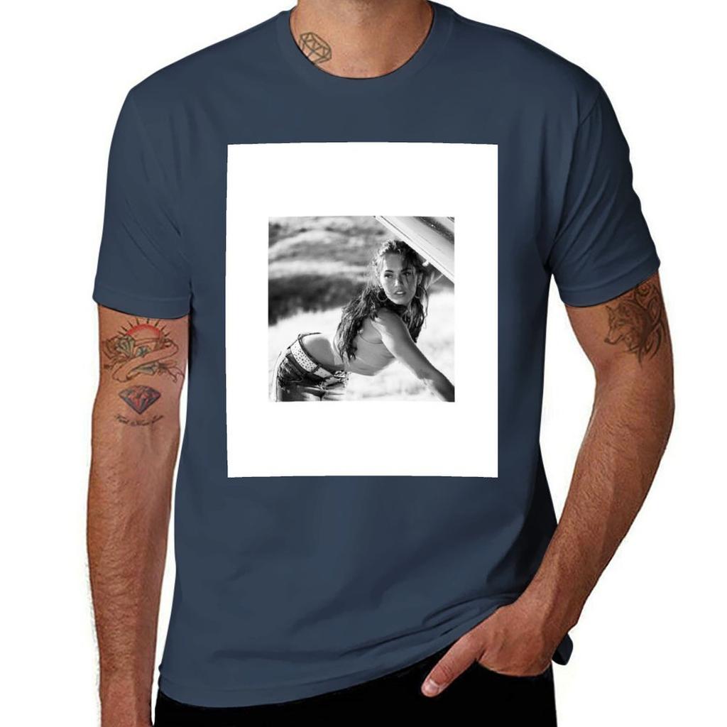 Megan Fox Tshirt Basic Casual Short Sleeve Cotton Shirt