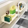 No-Drill Bathroom Sink Shelf Over Faucet Wall Mounted Bathroom Display Shelves  Vanity Storage