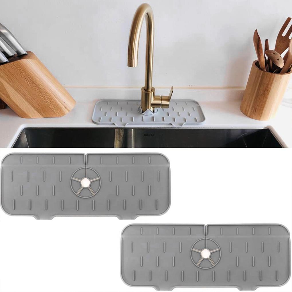 Faucet Guard Kitchen Sink Drain Mat Water Catcher Storage Countertop Protector Household Upgrade Pads