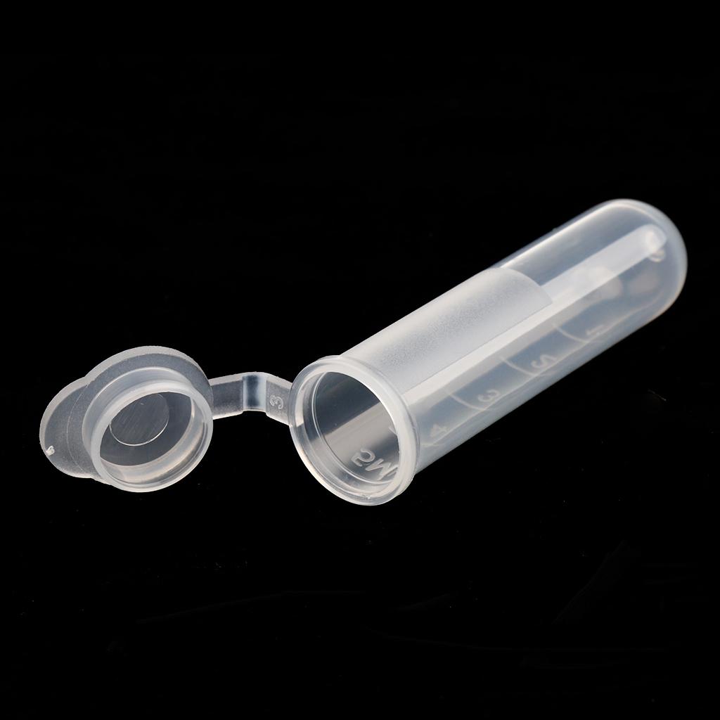 300pcs 5ml Centrifuge Microcentrifuge Tubes Test Vials Graduated for Sampling
