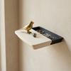 Plastic Floating Wall Mount Shelf Slide Open Display Rack with Drawer  Entryway