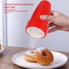 Powder Sugar Shaker Duster For Baking Flour Dispensing With Lid Household Plastic Powder Chocolate Shaker Bakeware Kitchen Tool