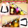 50pcs Plastic Christmas Light Clip For Roof Gutter And Eave Decoration Durable And Reliable Hanging Solution