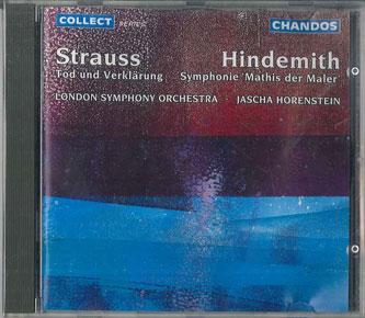 CD STRAUSS, HINDEMITH, LONDON SYMPHONY - Tod Und Verklarung / Mathis Der Mal CHAN6549 CHANDOS 1992 Europe Classical Used