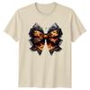 Halloween Spooky Bow Graphic Unisex Unisexs Unisexs Tee Jack O Lantern Bats