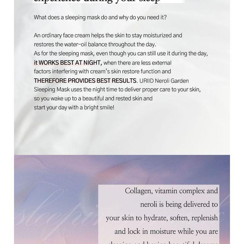 URIID - Neroli Garden Sleeping Mask