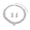 Bridal Zircon Personalized Luxury High-End Jewelry Evening Dress Necklace Earrings Set