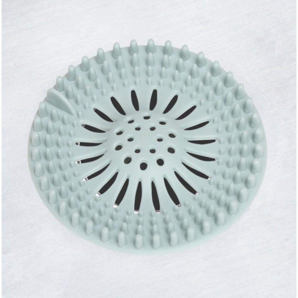 Hair Filter Silicone Hair Catcher Shower Drain Easy Clean Anti Clogging Sink Drain Strainer Round Drain Covers Kitchen Tool