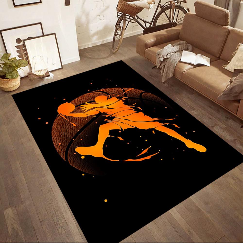 Dynamic Basketball Moves Floor Mats for Living Room, Bedroom and Room Decoration Are Suitable for Gifts.
