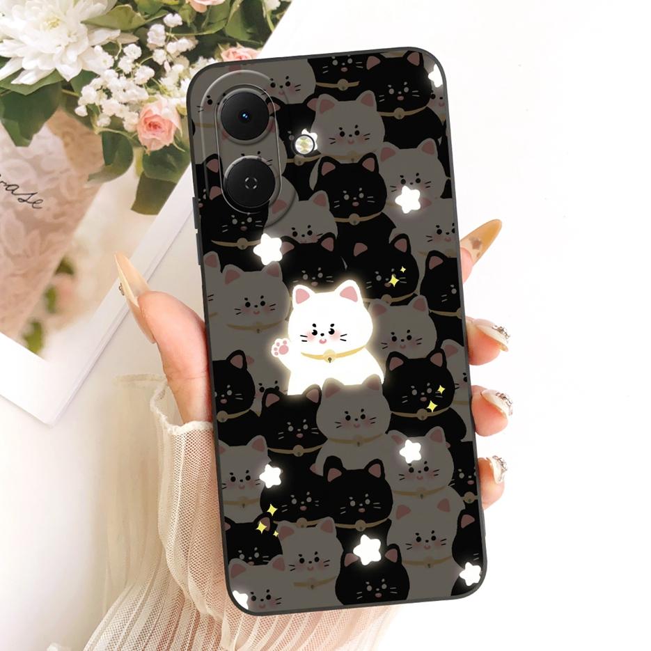 Für Tecno Spark Go 2 Hülle KM4 Niedlicher Hund Panda Cartoon Hülle Weiches TPU Mattes Handyhülle Für Tecno Pop 10 Pop10 Spark Go 2 Go2 Schale