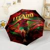 Cristiano Ronaldo's Trophy Showcase Portable Automatic Umbrella Compact 8-Rib Design Compact Design for Outdoor Daily Use Compact Folding Umbrella