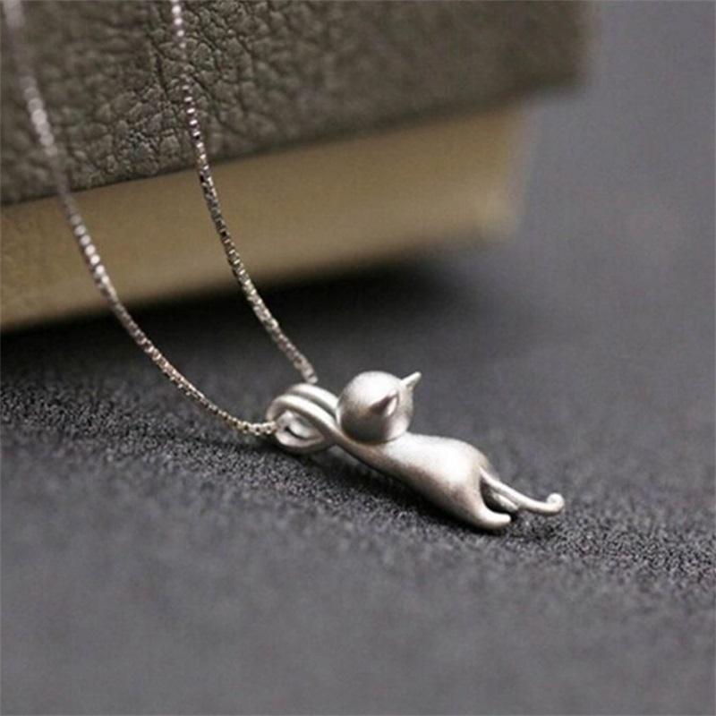 VENTFILLE Copper Necklaces Cats PendantsNecklaces Pure Kitty Womens Fashion Animal Personalized Gifts High Quality