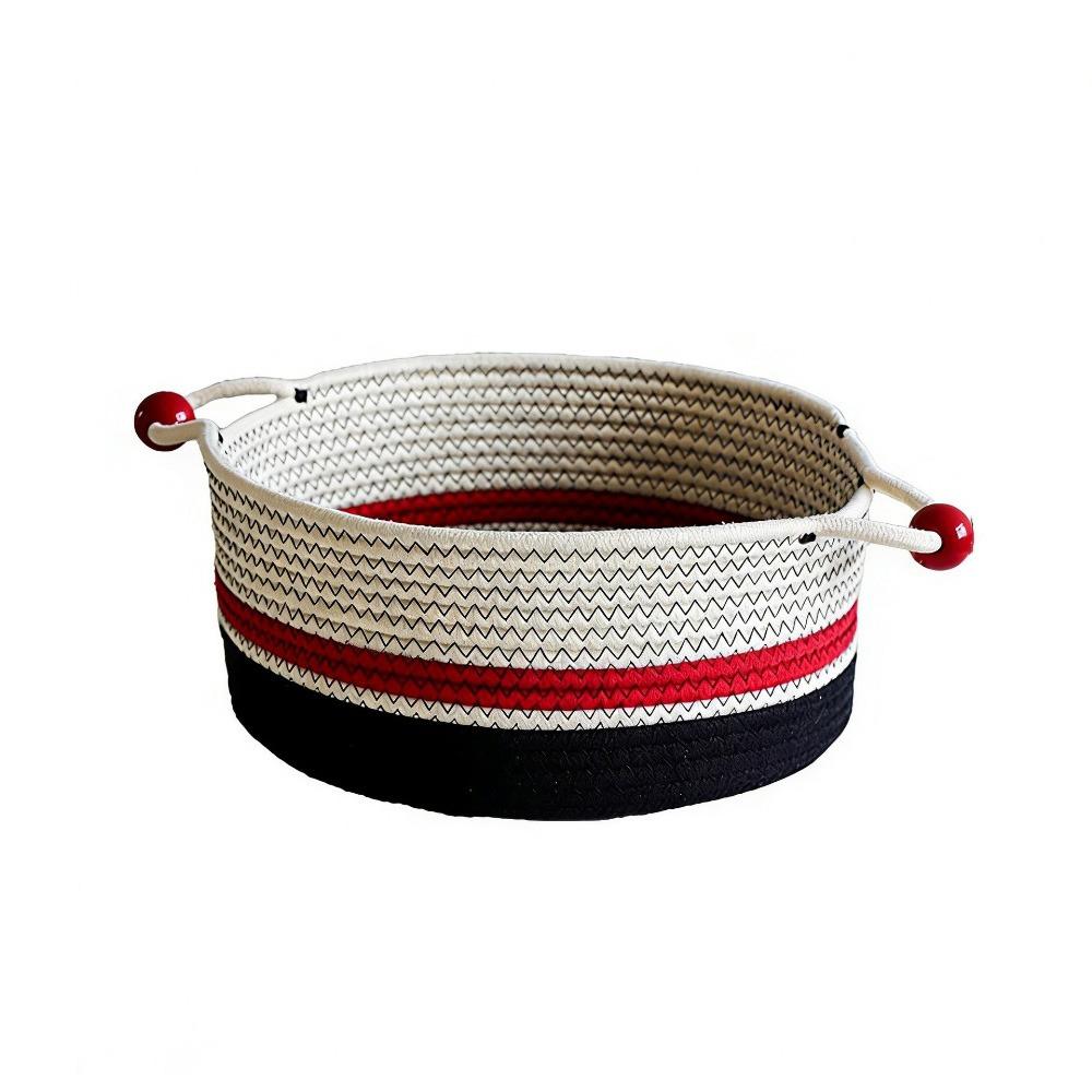 Large Capacity Cotton Rope Storage Box Handmade Desktop Organizer  Living Room