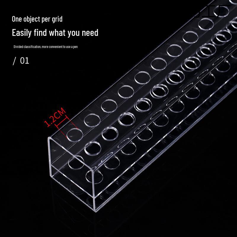 Acrylic Pen Display Stand: Multi-Tiered Desktop Holder for Stationery