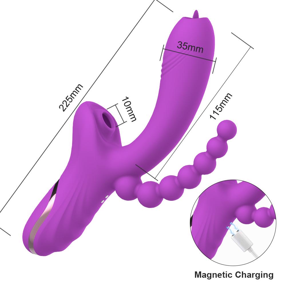 3 In 1 Clitoral Sucking Vibrator Female For Women Clit Clitoris Sucker Vacuum Stimulator Dildo Sex Toys Goods for Adults 18