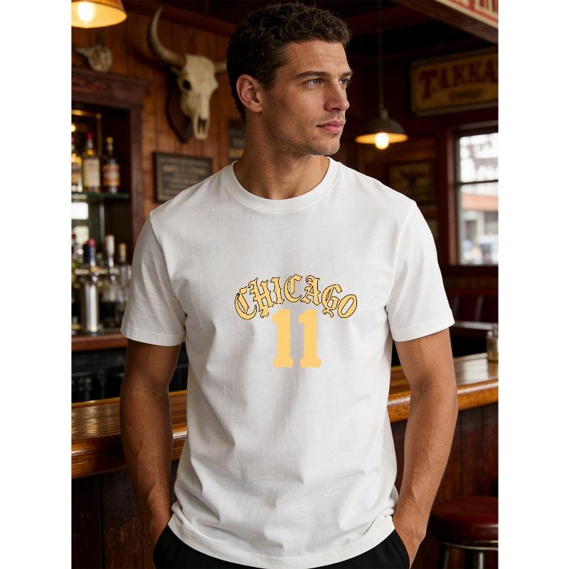 Apparel, Trendy Personalized Digital Printed Short Sleeves XXL белый