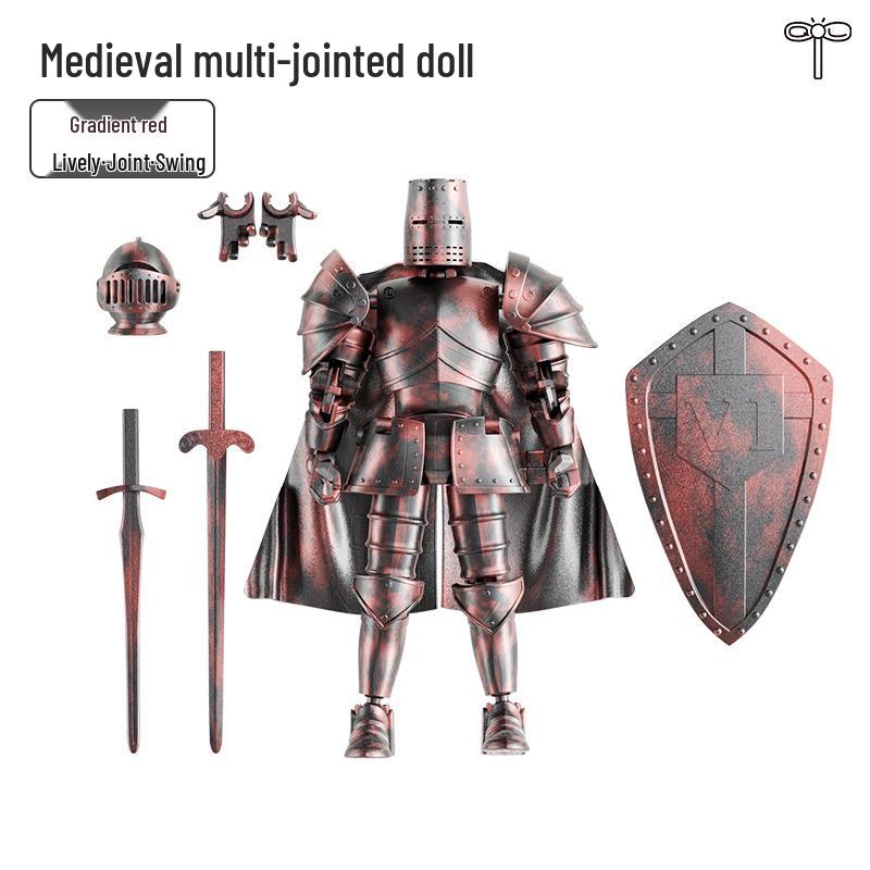 Fifth Gen Medieval Warrior Robot Doll - Jointed Action Figure & Creative Stress Relief Toy.
