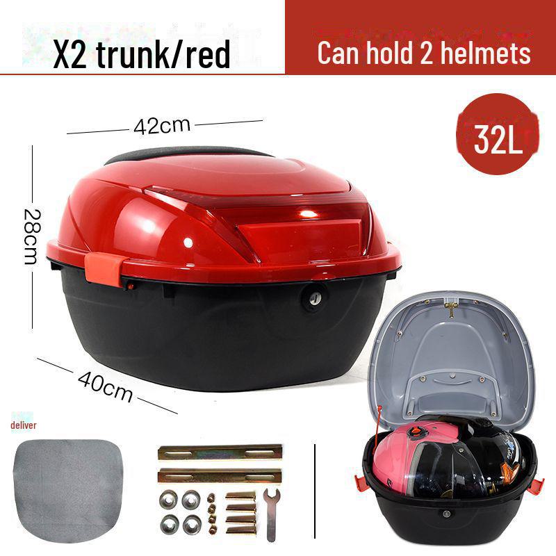 

Універсальний електричний багажник для мотоцикла Emma - велика педаль, товста, підходить для зберігання інструментів і акумулятора