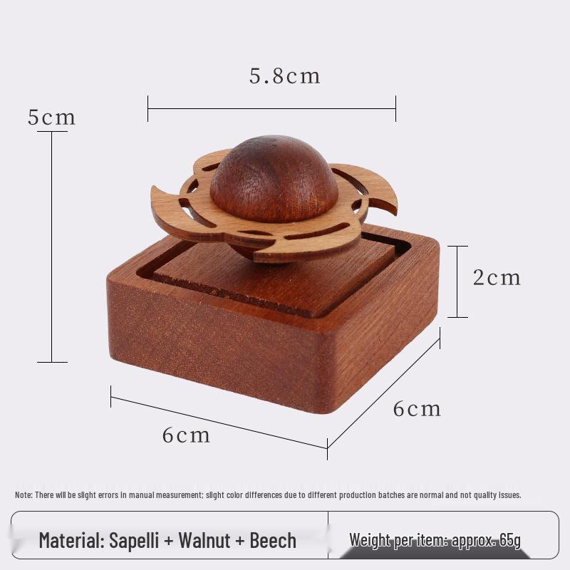 Solid Wood Aroma Diffuser & Essential Oil Car Scent Base