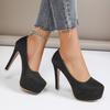 Damen Pumps Stiletto Sexy Hohe Absätze Große Größen Damen 2026 Neu Sommer Plateau Freizeit Pumps Luxus Hochzeitsschuhe