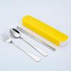 Portable Stainless Steel Cutlery Set: Spoons, Chopsticks, Knife, Fork - Three-Piece Set