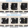 Strong Plastic & Alloy Lock Universal Door Lock Vibration Resistant Locking for Camping Trailers Marine Doors