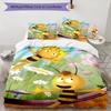 3pcs maya the bee Bedding Set Duvet Cover Closure Includes 1 Duvet Cover & 2 Pillowcases, Soft and Comfortable for All Seasons.
