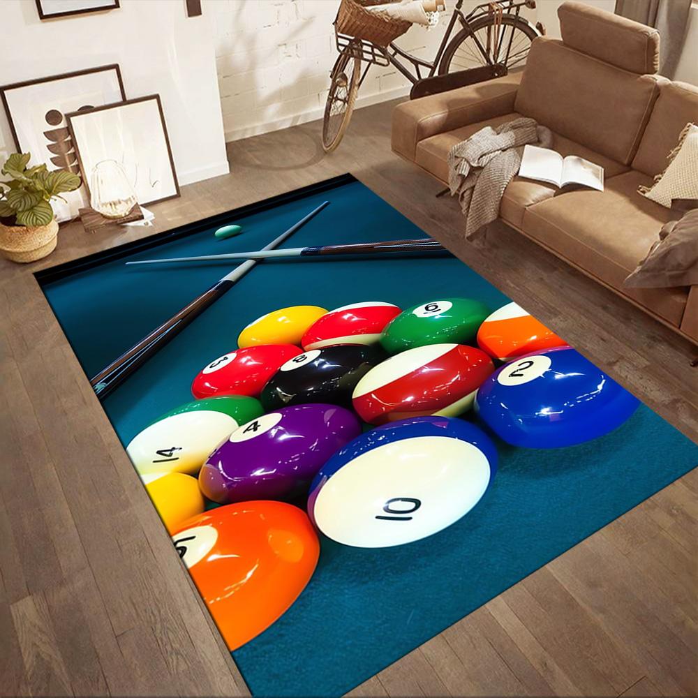 Pool Table Setup Floor Mats for Living Room, Bedroom and Room Decoration Are Suitable for Gifts.