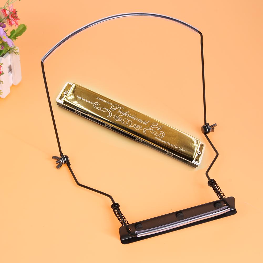 Hanging Neck Harmonica Multi-Purpose Clip Portable Musical Harp Stands Special for 10 Holes Gifts Musical Instrument Accessories