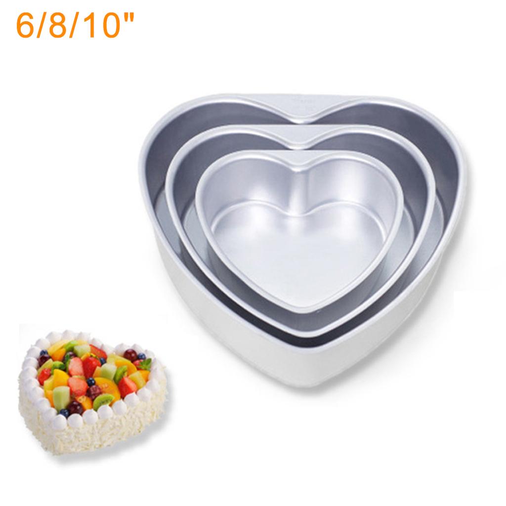 6inch Heart Baking Pan Aluminum Alloy Dishwasher Safe Non Finish