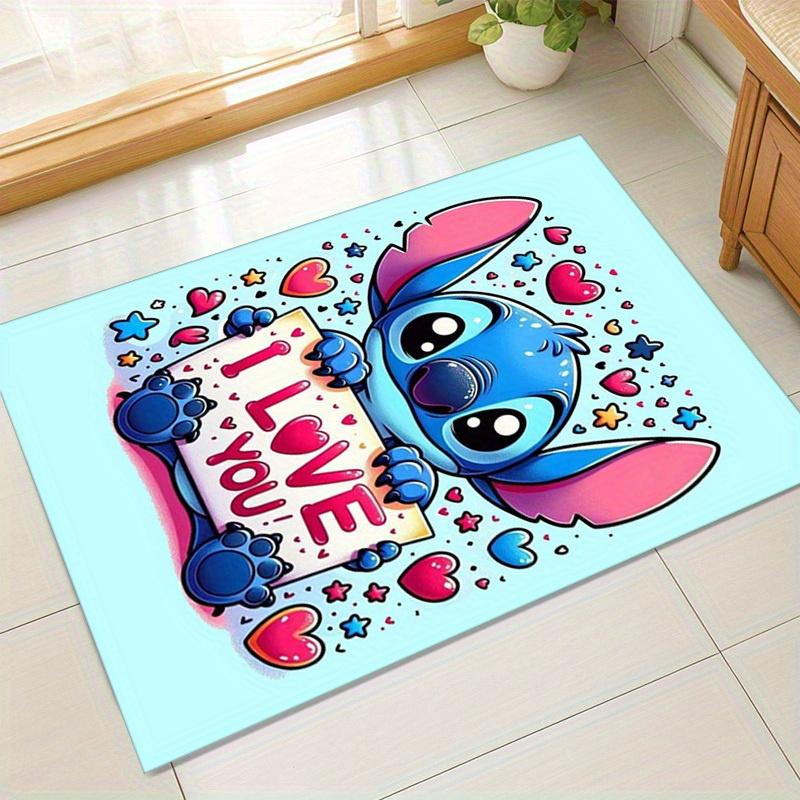 

1pc. Cute Stitch Holding I Love You Sign - Perfect for Home Decor, Office Carpet, Chair Cover, Outdoor Rug, Gift Ideaz0410131 60cm by 90cm