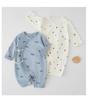 Pure Cotton Long Sleeve Baby Romper with Double Layer Belly Protection - Spring/Autumn Butterfly Harem Suit for Newborns