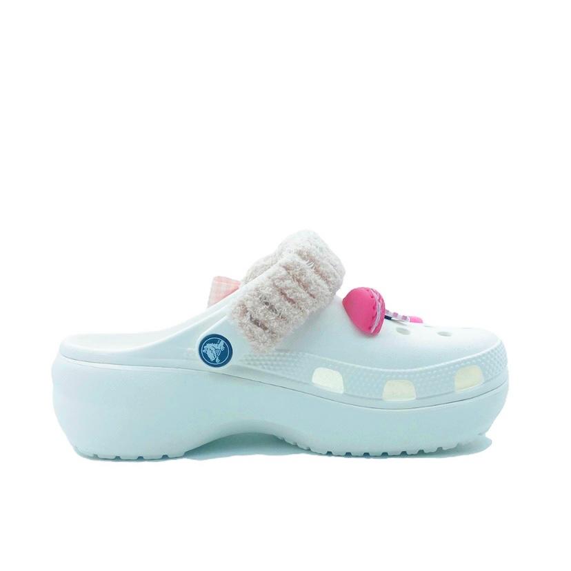 Crocs Klassischer Plateau-Clog EVA Erdbeer-Lippenstift Campus-Mode Lochschuhe Unisex Rosa