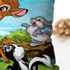 1Pc Animated B-Bambi Fairy Tale Pillow Case Square Pillow Bedroomsofaleisurecomfortcushion Car Living Room Home Decoration 40X40